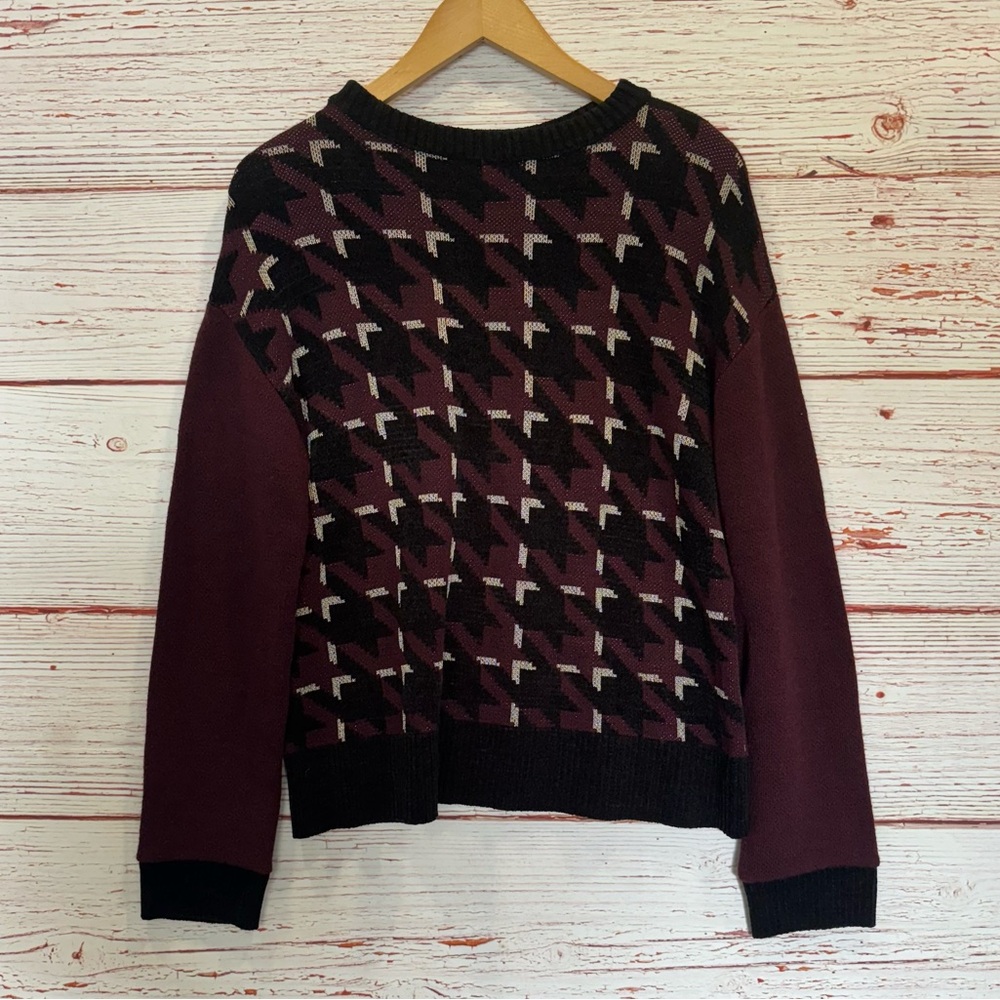 NWT Ferrante Burgundy Sweater Sz 42 Sz 6